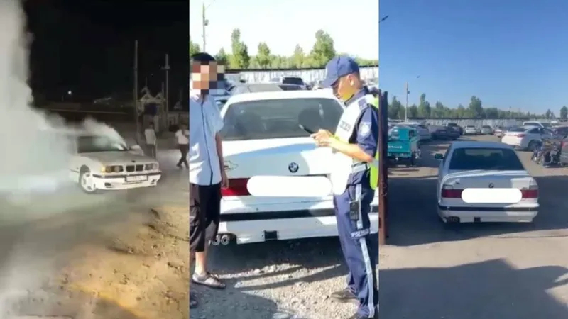 Полиция вычислила дрифтера по соцсетям в Туркестане