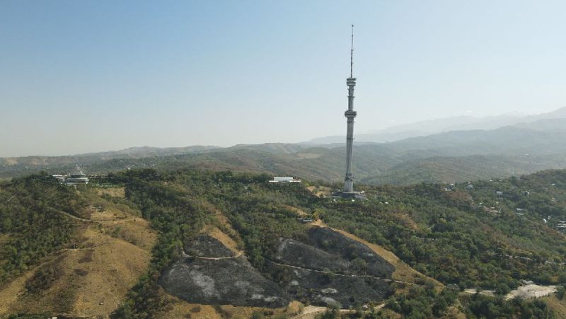 Как выглядит Кок-Тобе после пожара